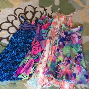 Lot of 4 size 6-7 dresses. Various brands